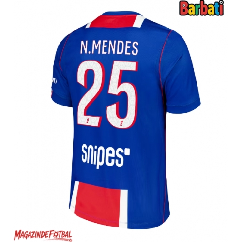 Paris Saint-Germain Nuno Mendes #25 Tricou Fotbal Replică 2026-27 Barbati Acasa Paris Saint-Germain Nuno Mendes #25 Tricou Fotbal Replică 2026-27 Barbati Acasa
